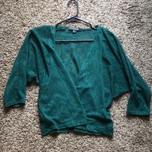 Dark green cardigan